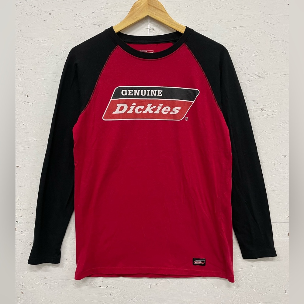 Dickies Red and Black Long Sleeve Tee